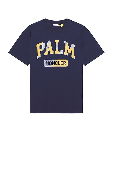 Moncler Genius x Palm Angels Palm T-Shirt in Blue | FWRD