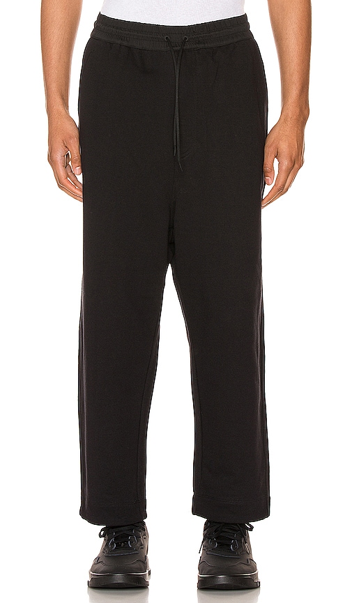 Y-3 Terry Cropped Pants in Black | REVOLVE