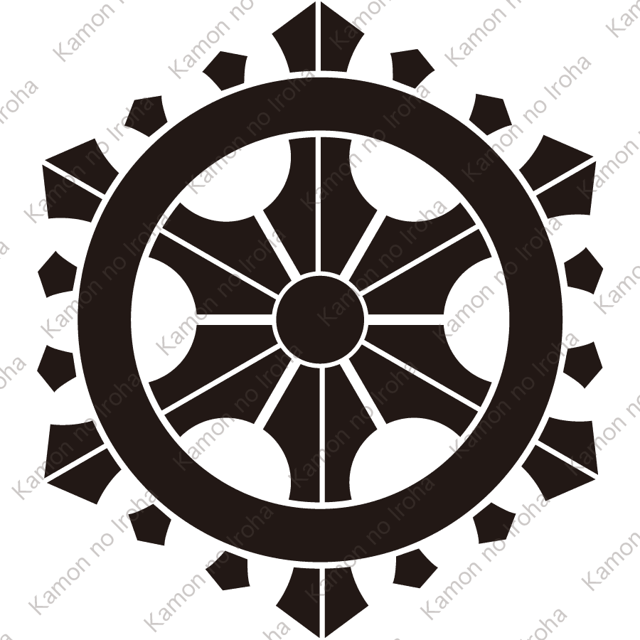 輪宝 金焼物 家紋