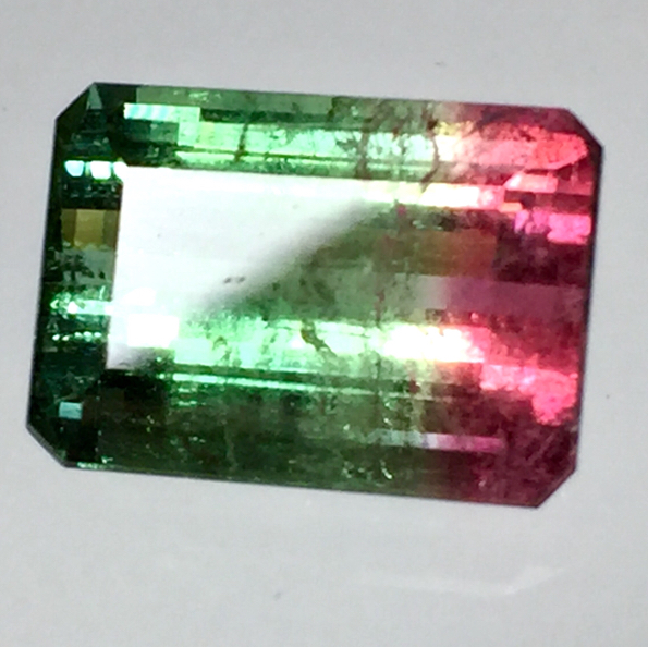 天然パーティーカラード トルマリン 天然トルマリン バイカラー