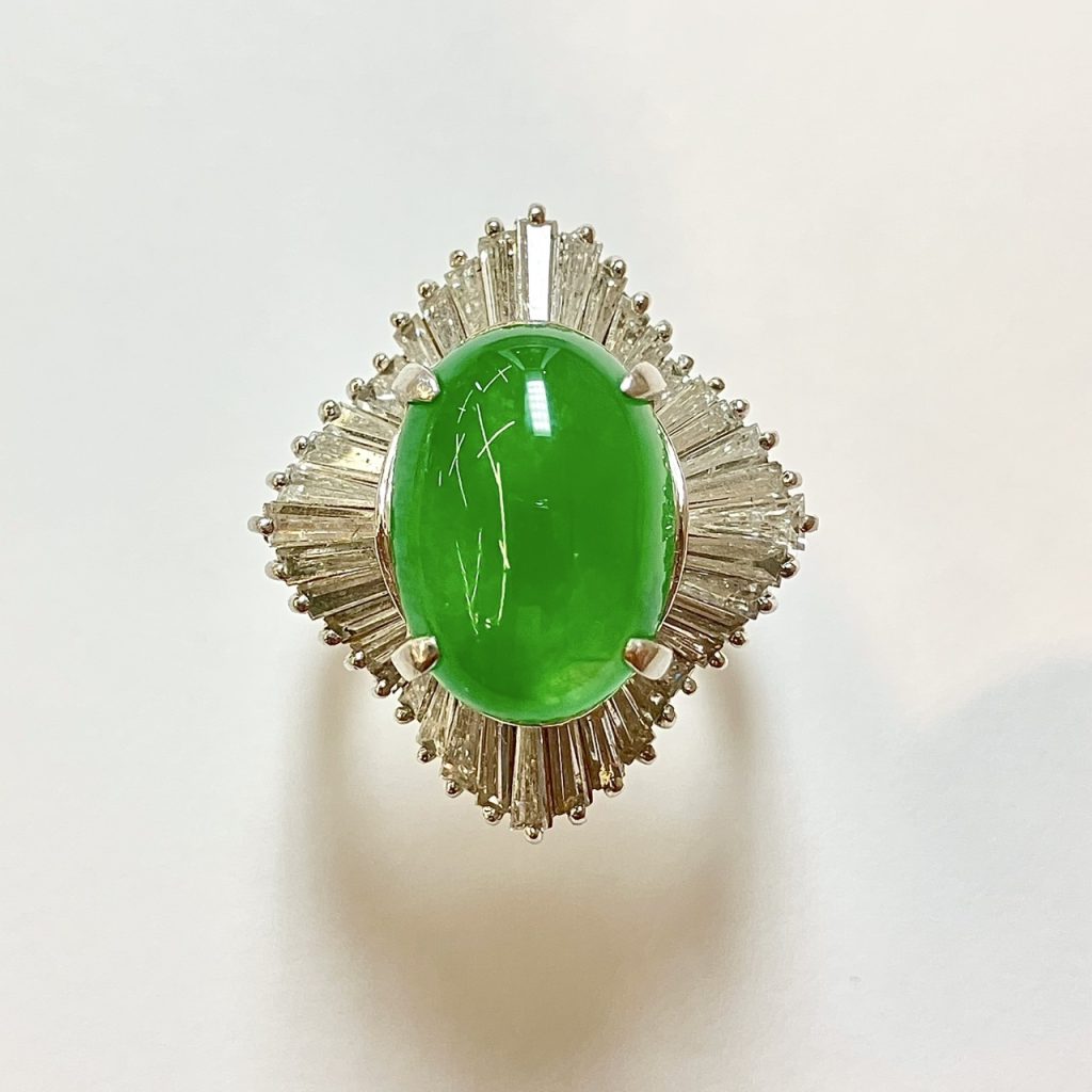 翡翠 帯留め 7.1gの買取実績｜色石BANK