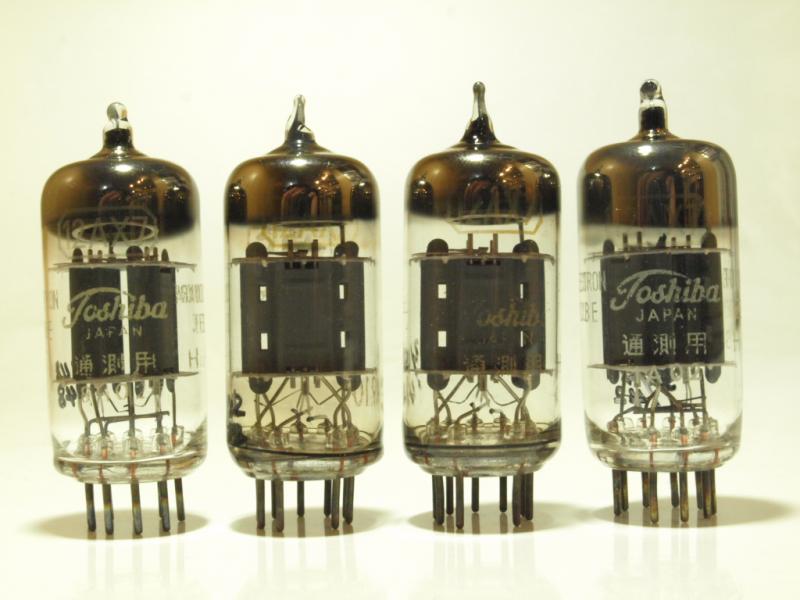 松*一様 ナショナルMATSUSHITA 12AX7 真空管 5本＋箱無し4本9
