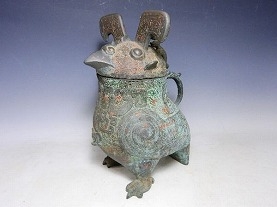 骨董市仕入れ 中国清時代の置物 ヤモリ 縁起物 骨董品 AK883A6-3 骨董