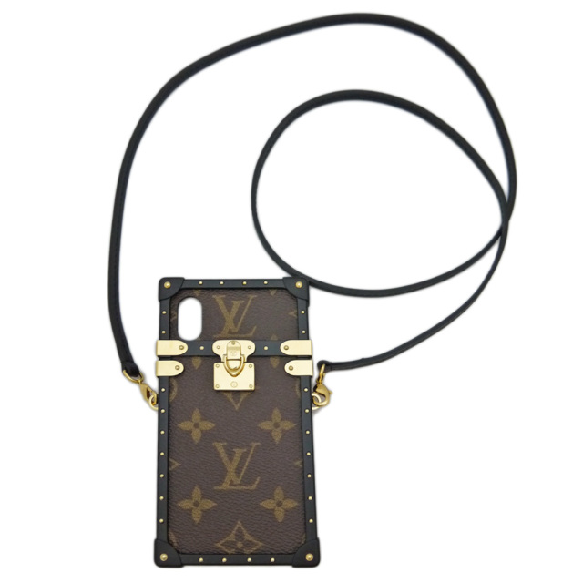 ルイヴィトン アイトランク ストラップ付 iphoneX/Xsアイフォンケース