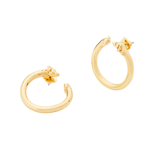 ケイトスペード フープピアス（hot dog hoops） ゴールド kate spade