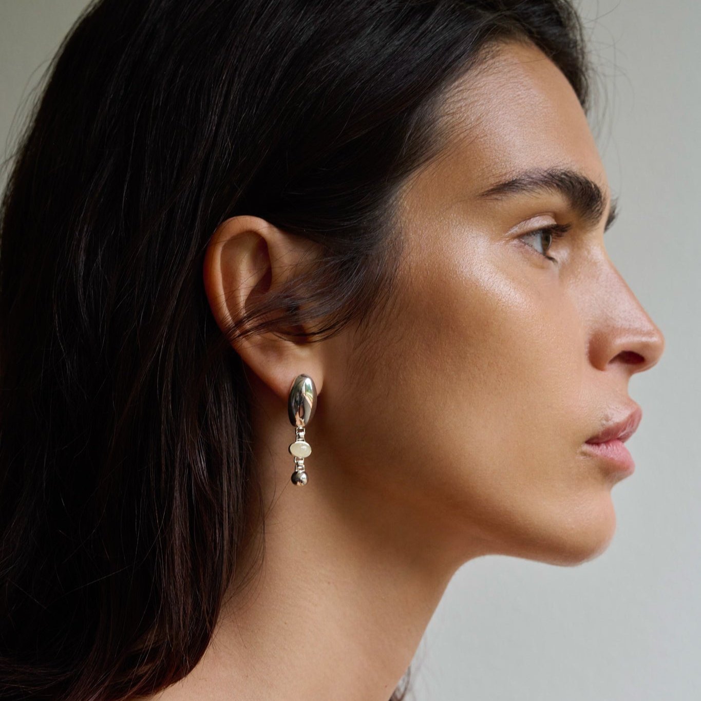 Reflection Dangle Earrings - SILVER / RAGBAG (リフレクションダング