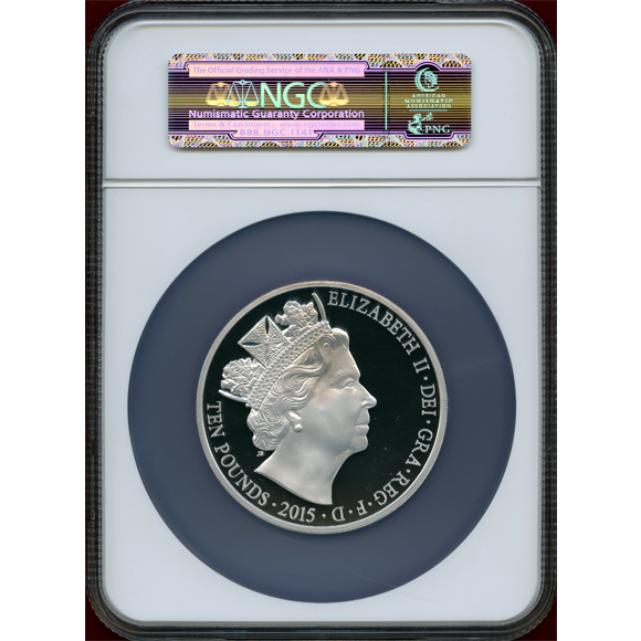 ◇PR70UC ER◇2015 ブリタニア 銀貨 NGC イギリス ◇PR70UC ER◇2015