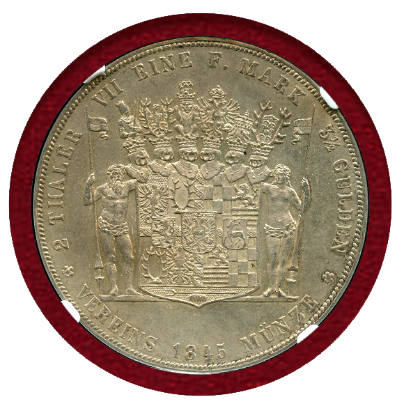 1841年 独 双ターラー銀貨 【発行量 5100】シュヴァルツブルク JCC