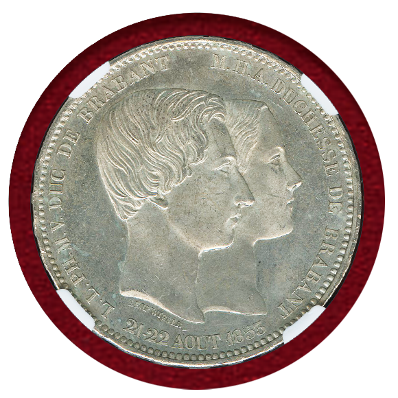 JCC | ジャパンコインキャビネット / ベルギー 1853年 5フラン銀貨