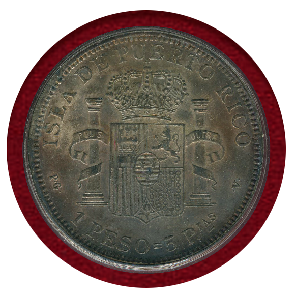 JCC | ジャパンコインキャビネット / プエルトリコ 1895年 1ペソ銀貨