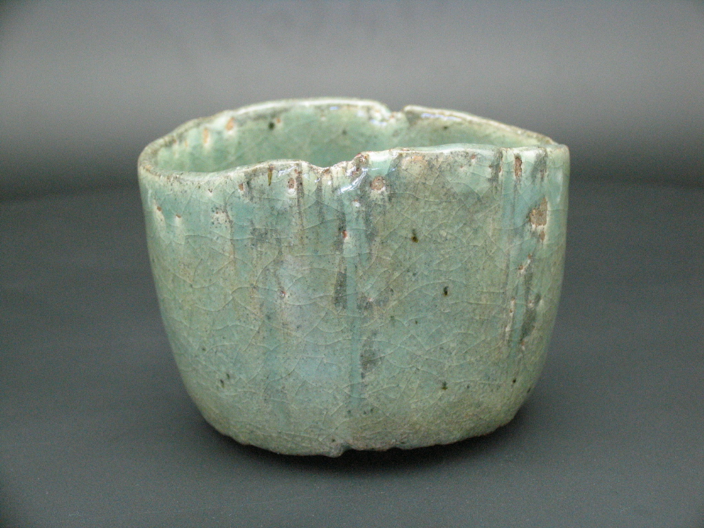 杉本貞光数寄の茶碗光悦Sadamitsu Sugimoto celadon chawan with