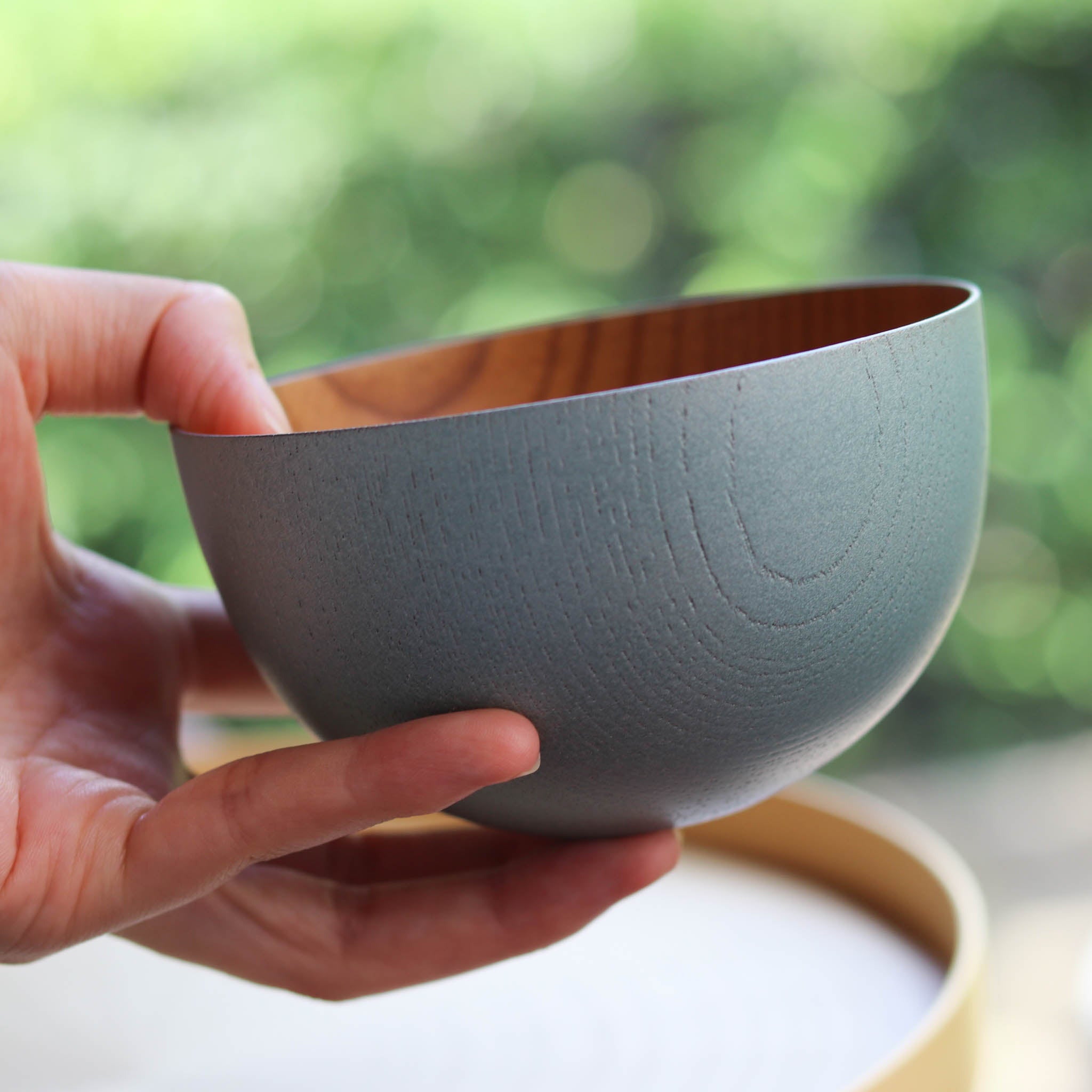 山中漆器 お椀 | うつろいボウル | グリーンパール ナチュラル | 浅田