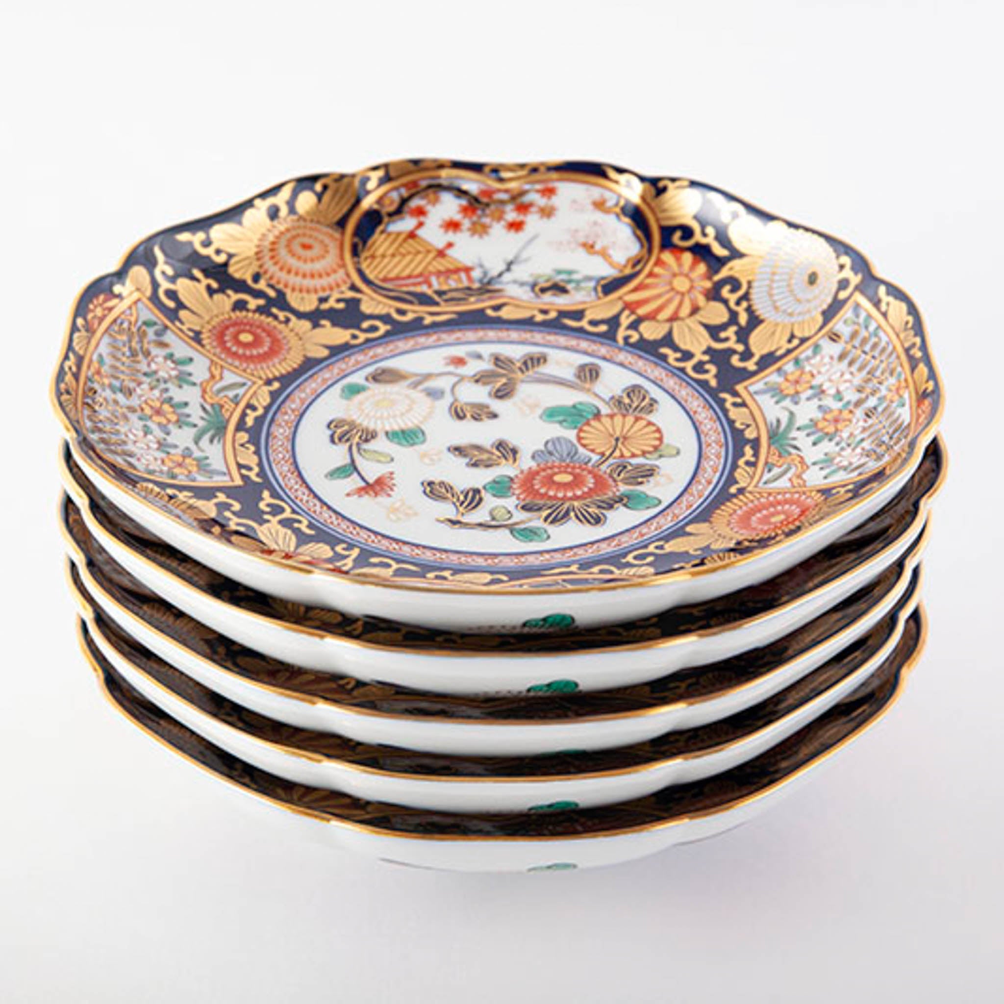 古伊万里 5枚 皿 向付 19.2センチ 有田焼 【公式通販】