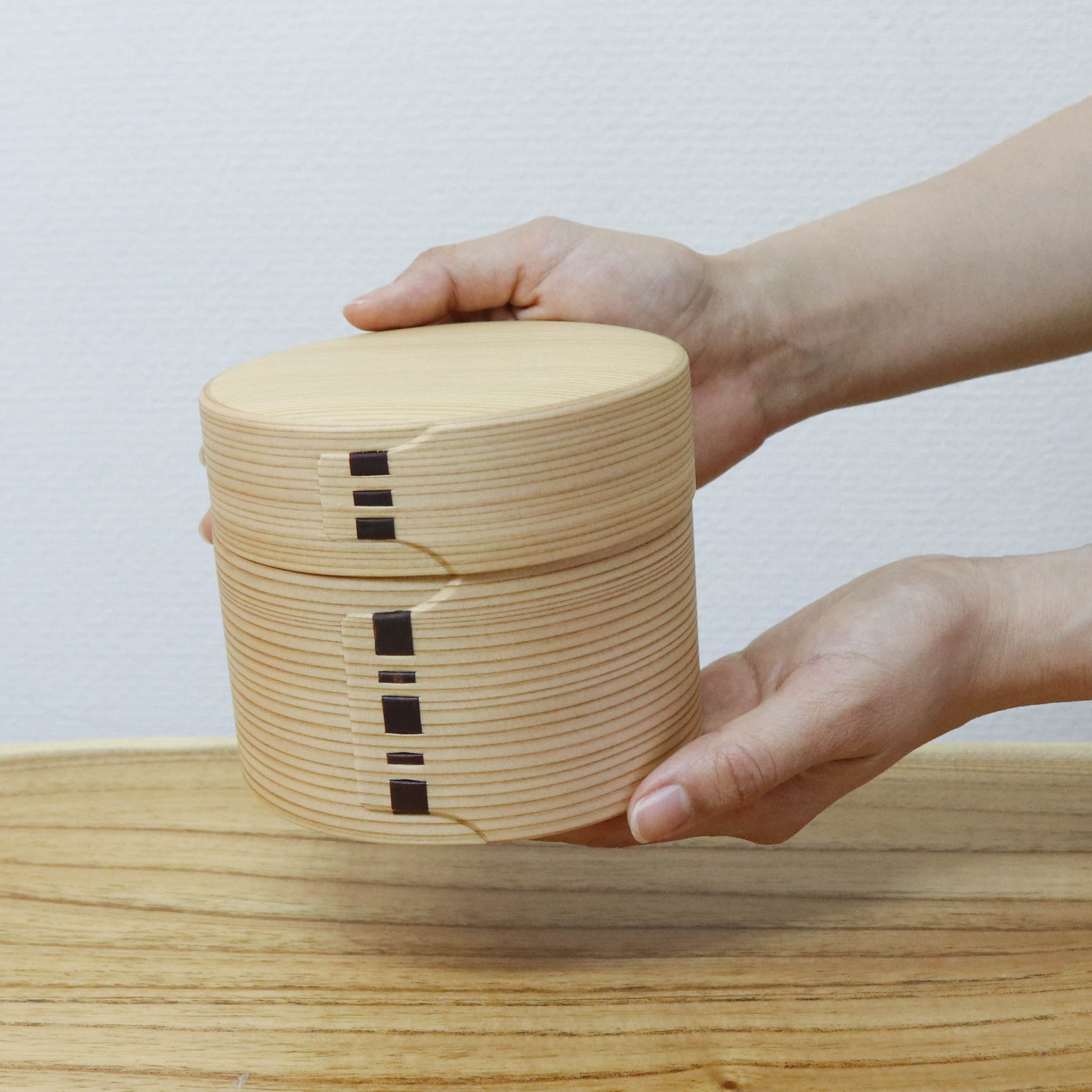 大館曲げわっぱ 弁当箱 | 秋田杉 | 二ツ重丸弁当 | 大館工芸社