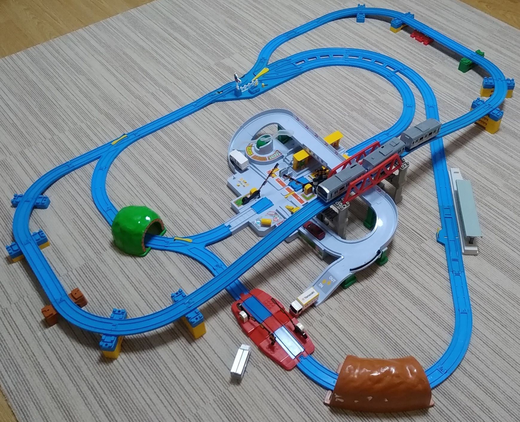 プラレール線路 高架レイアウト タワー 制作例 参考出品 プラレール