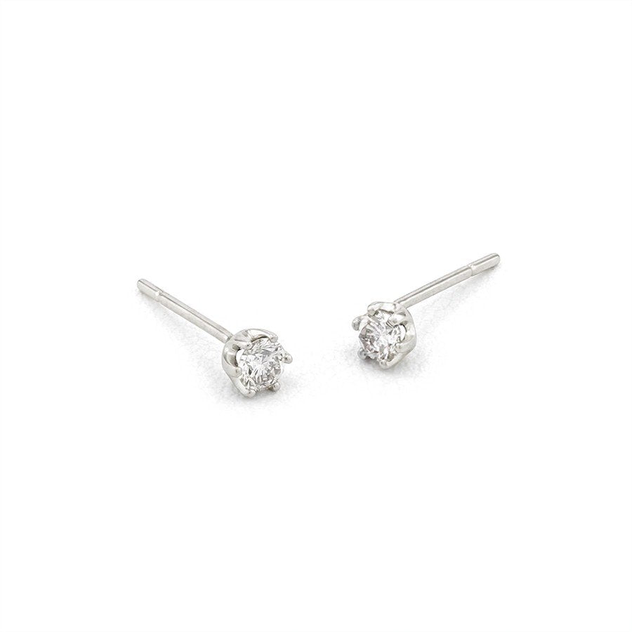 プラチナ ダイヤモンド ピアス（0.2ct） （7282157781149