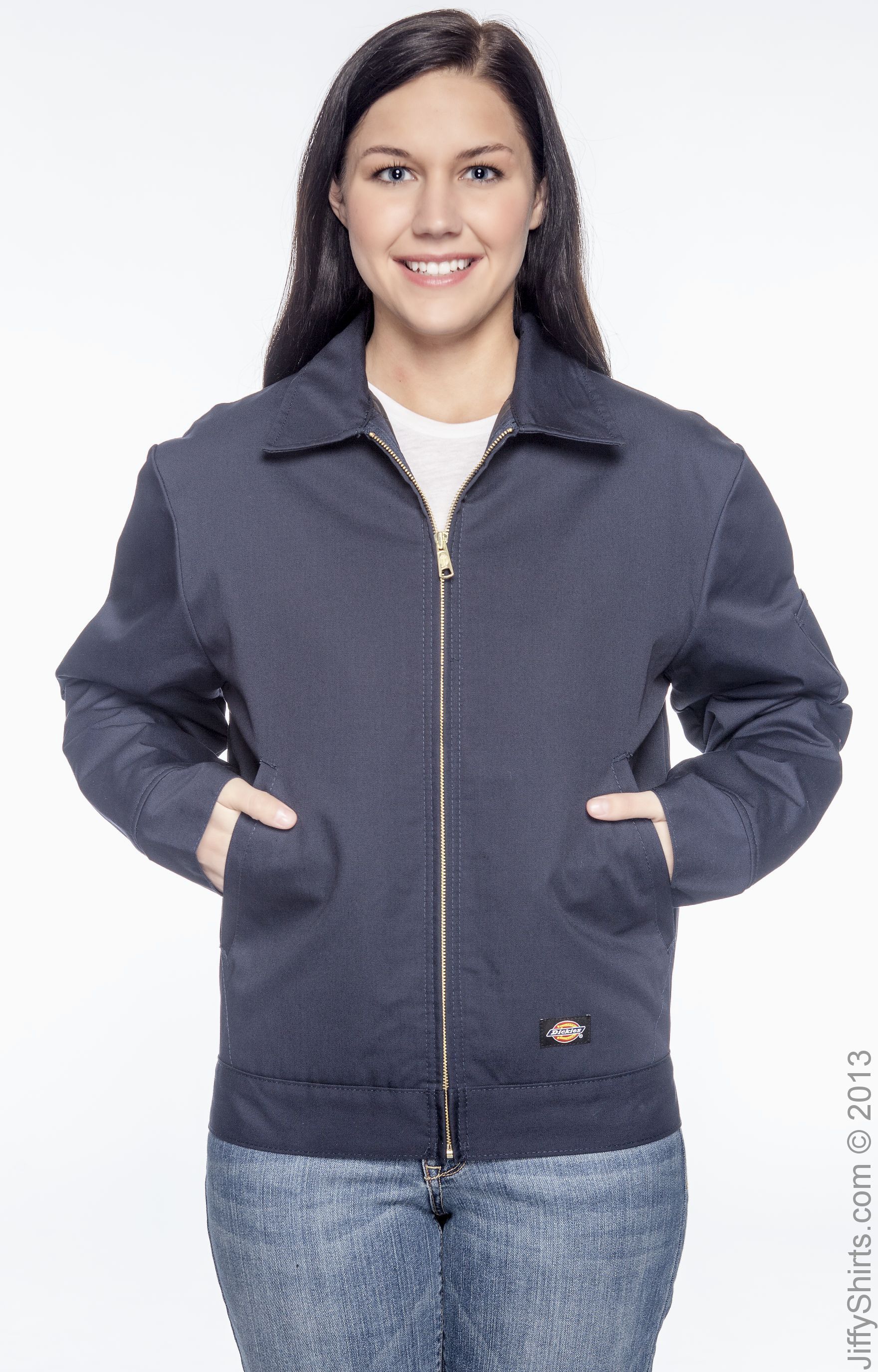 Dickies Men's Lined Eisenhower Jacket Jt15 Dark Navy | Jiffy