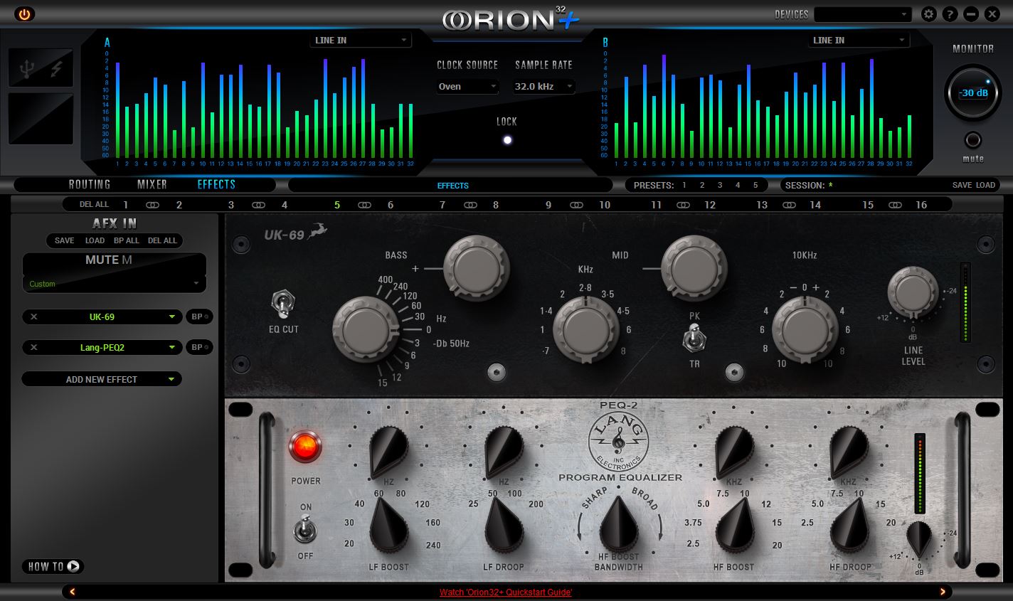 Orion32+ | 64 チャンネル Thunderbolt™ USB 対応 AD/DA コンバーター