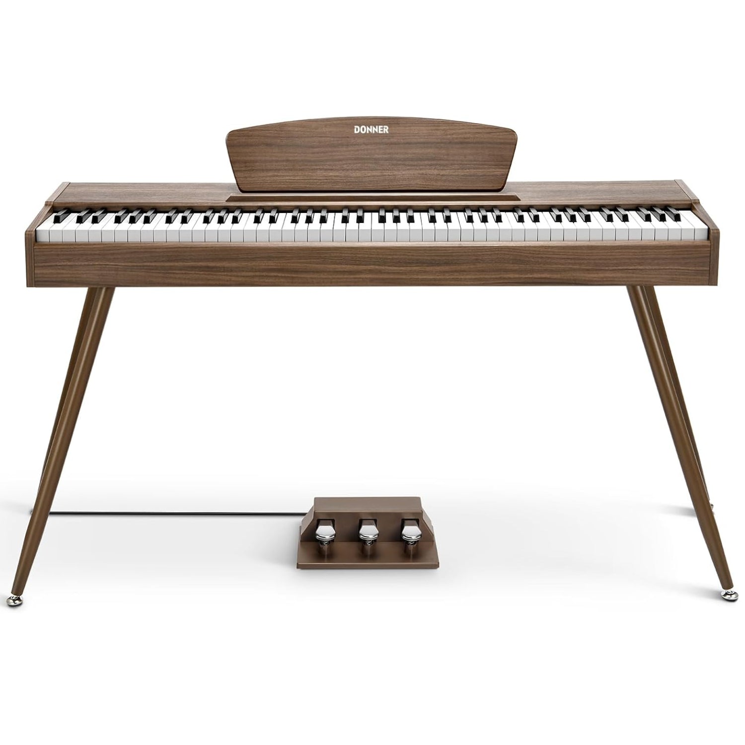 DDP-80 木目調88鍵重錘アップライト電子ピアノ家庭用 Donner