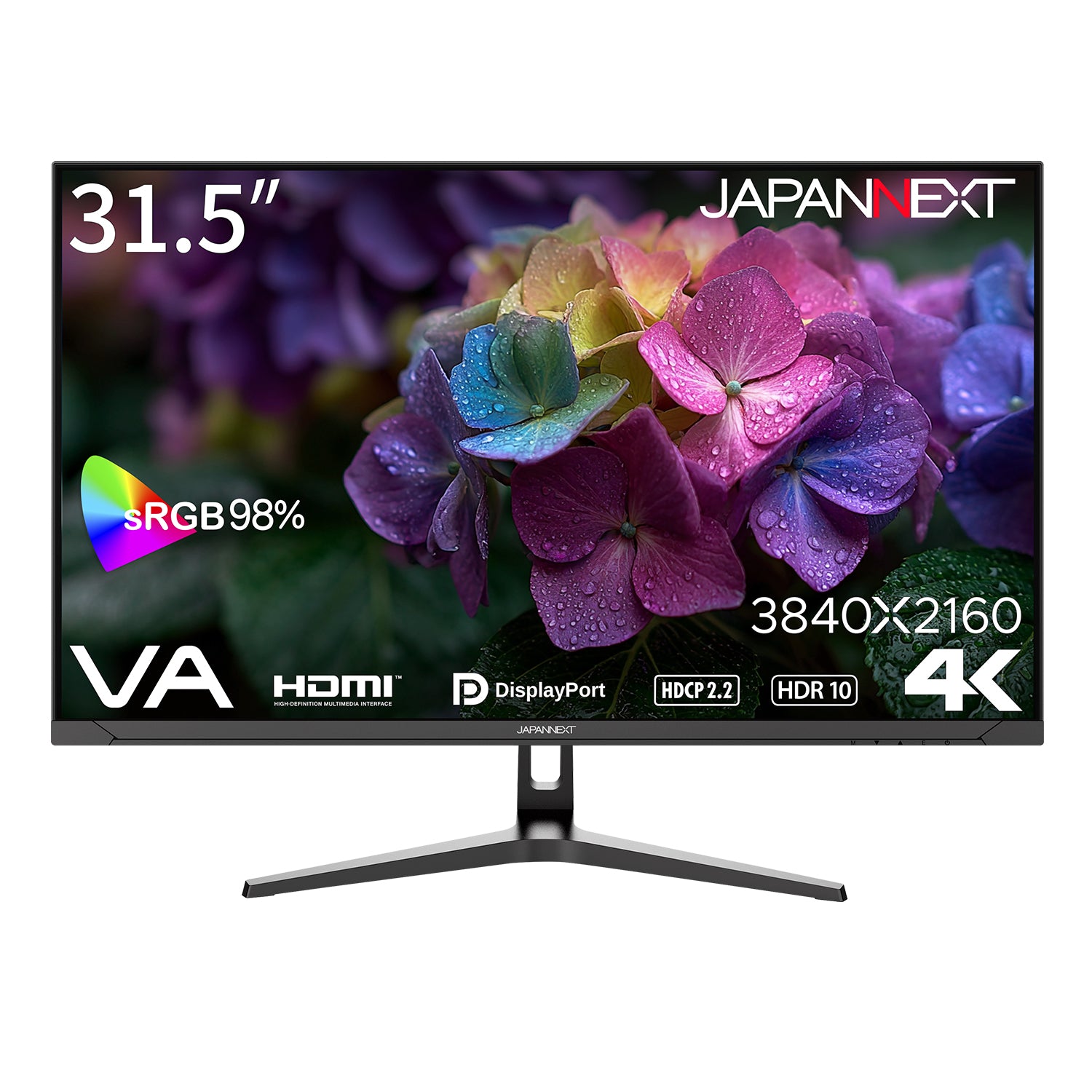 JAPANNEXT 31.5インチ VAパネル搭載 4K(3840x2160)解像度 液晶モニター
