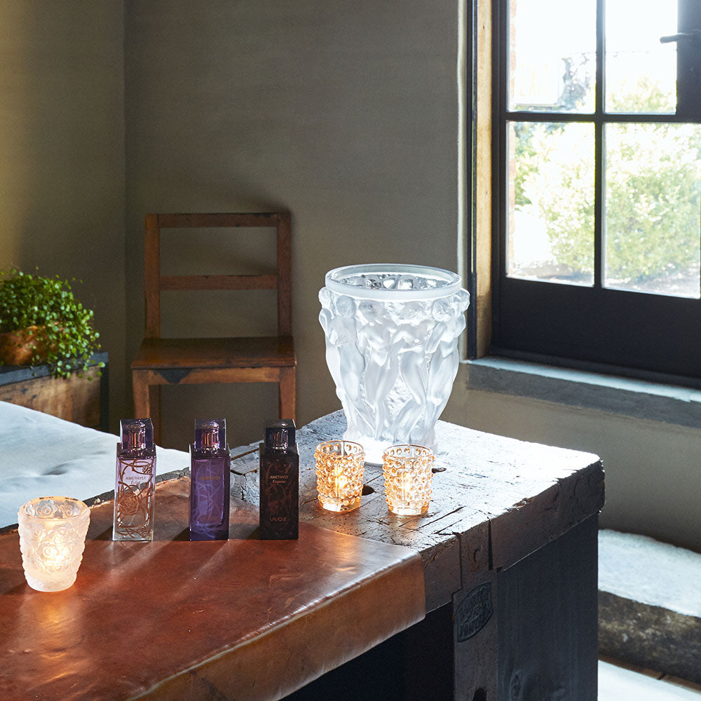 LALIQUE/ラリック クリスタル フラワーベース 特大 LALIQUE/ラリック