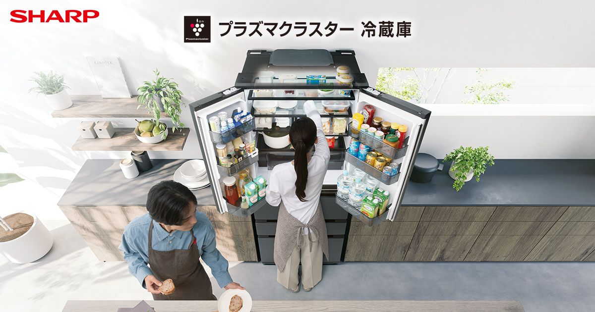 SHARP 4ドア冷蔵庫 大容量 グレー 冷蔵庫：シャープ