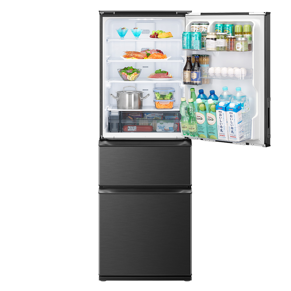 岸170 シャープ ノンフロン冷凍冷蔵庫 SJ-PW37K-H