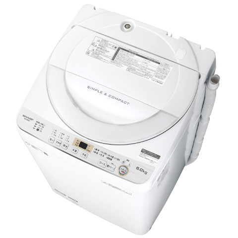 SHARP 電気洗濯機 ES-GE6C-W