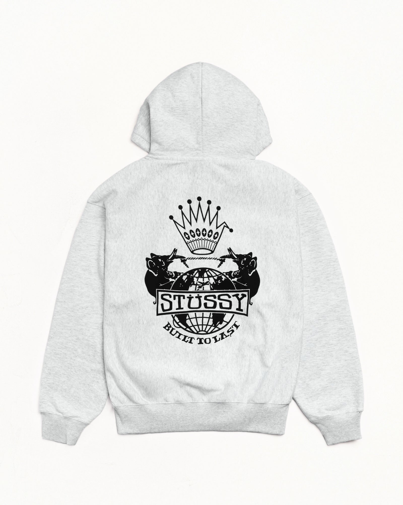 Built To Last Zip Hoodie – Ash Heather | Sweats | Stüssy Japan