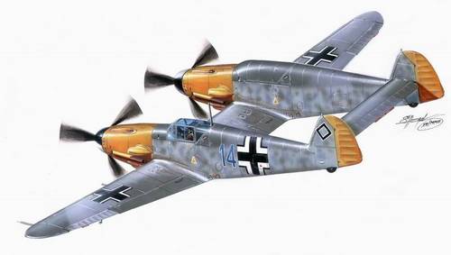 Messerschmitt Bf 109 Z Planet Models 086