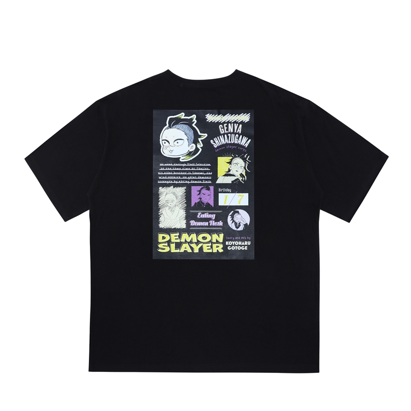 鬼滅の刃』ポケット付きビッグシルエットTシャツ “HEROES” 不死