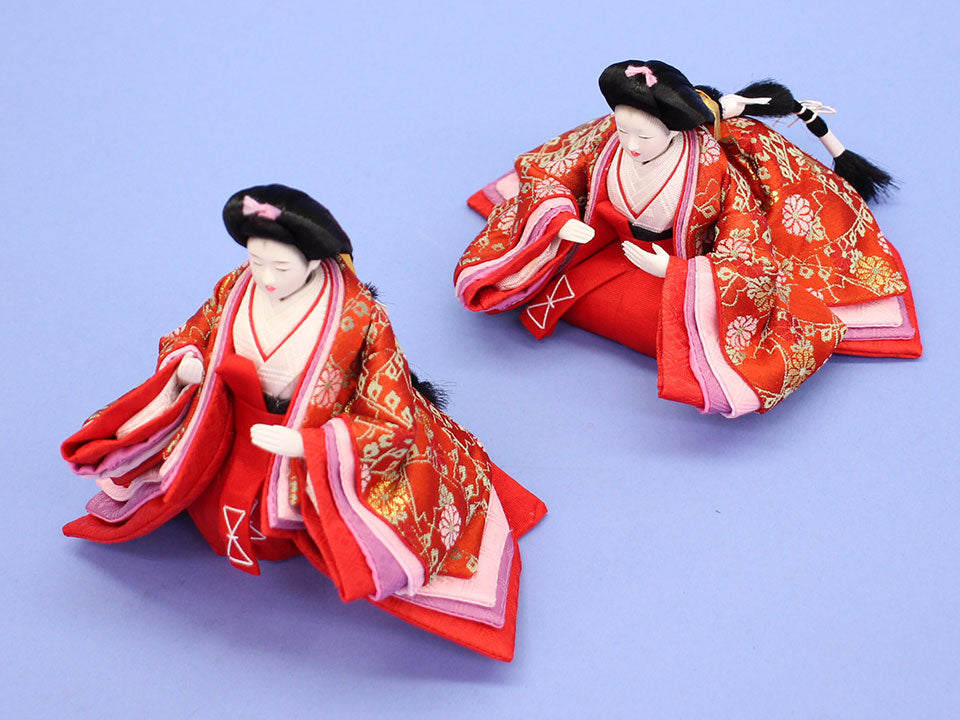 シルバニア ハンドメイド衣装 雛人形5着セット 男雛女雛 三人官女