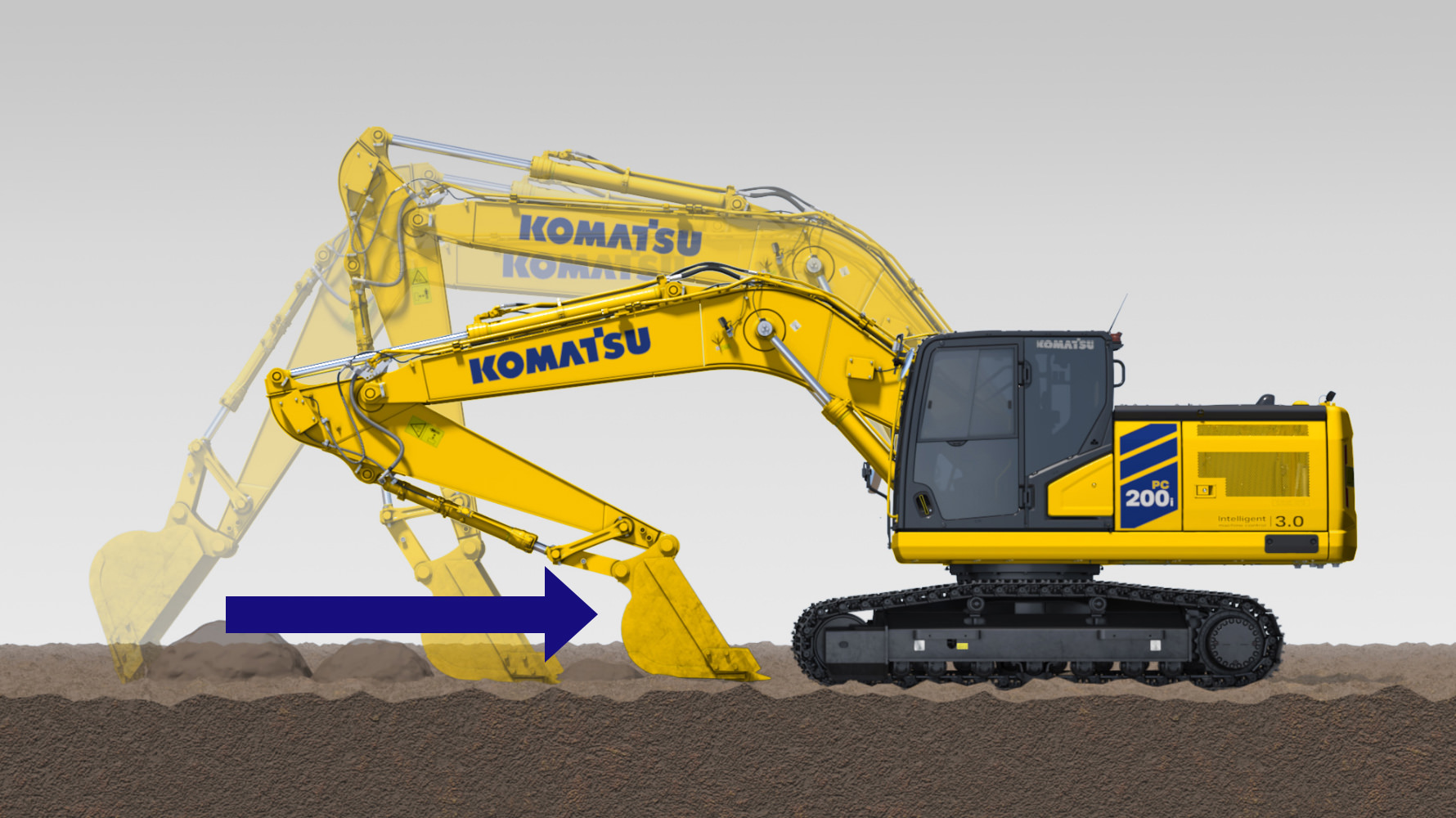 KOMATSU PC200i-12 新品未開封 KOMATSU PC200i-12 ミニカー 1/50