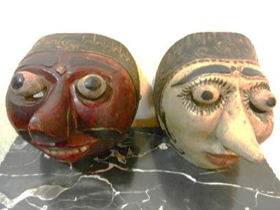 インドネシア舞楽面 パンジ王子 インドネシア文化圏におけるアルジュノ