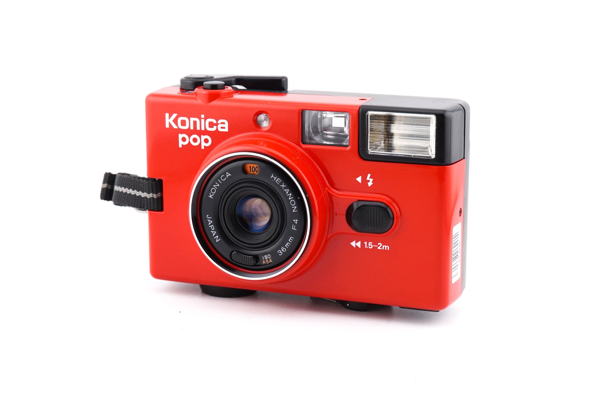 稀少 撮影可 コニカ POP EFJ の海外版 赤 konica フィルムカメラ