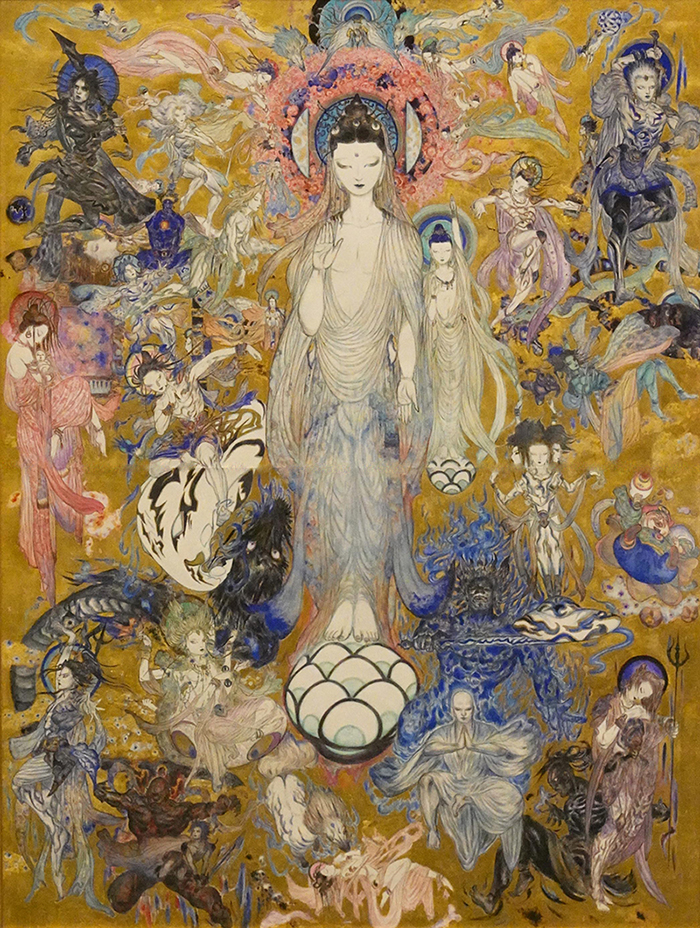 天野喜孝「法華経画」原画 展示中 | カモ旅 Kamotabi