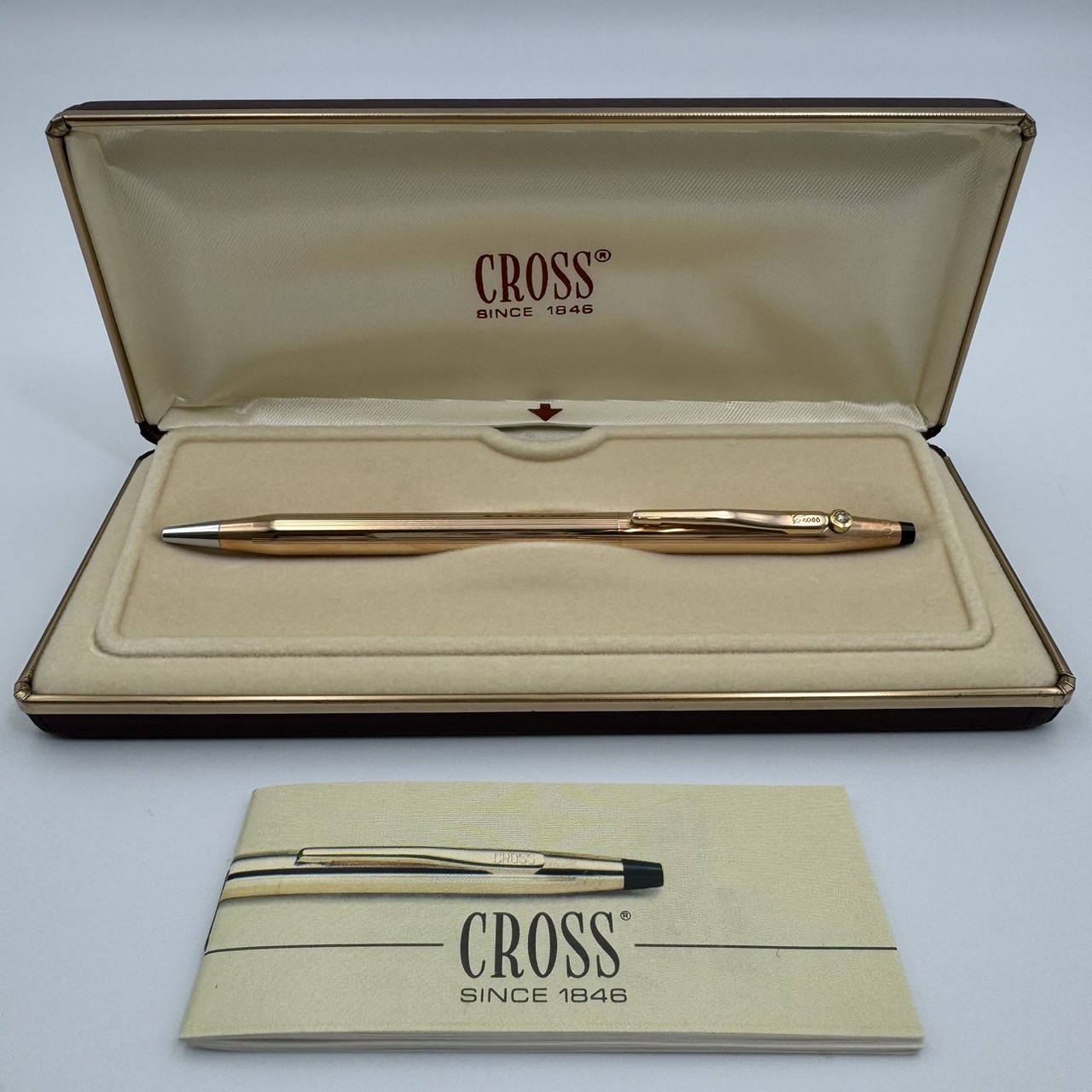 ◇クロス CROSS ボールペン 14KT GOLD 筆記体 ヴィンテージ(3)