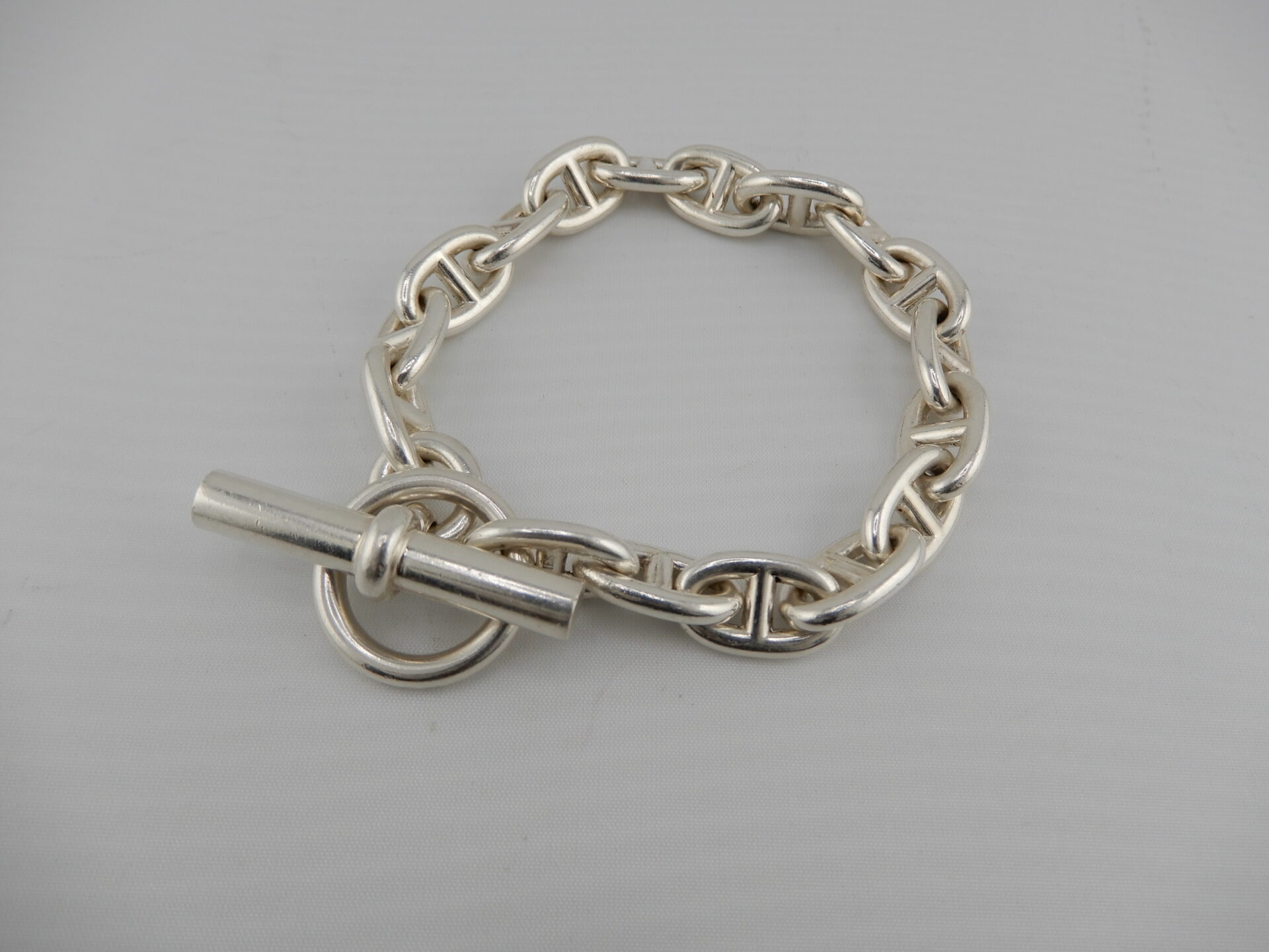 シルバー925 アンカーチェーンブレスレット シェーヌダンクルデザイン