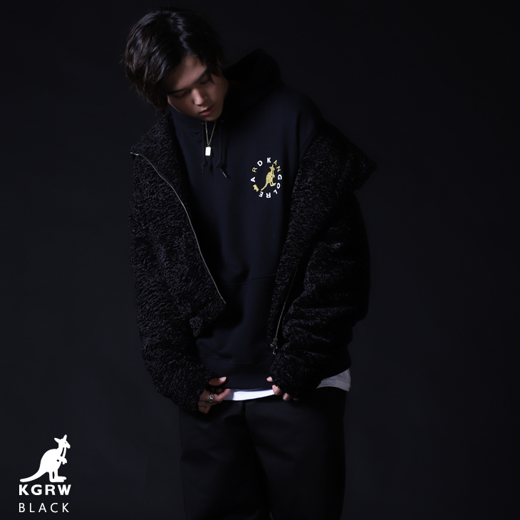 ☆新品未使用☆MAZZEL RAN×KANGOL REWARDコラボパーカー L RAN×KANGOL