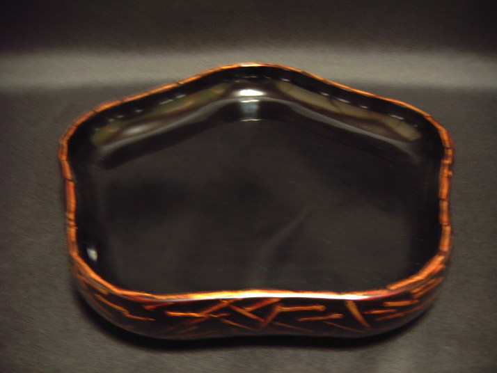 若狭塗お盆、菓子鉢