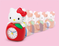 サンリオ、時間になると走り出すハローキティの目覚まし時計