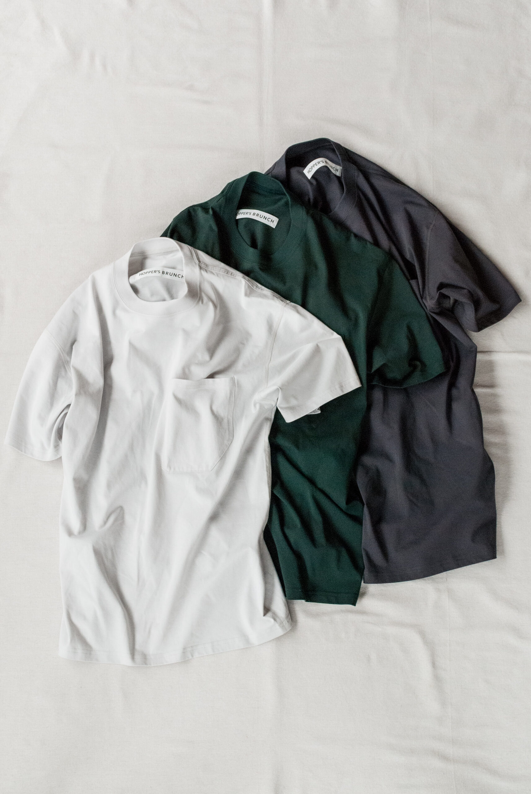 HOPPER'S BRUNCH Pocket Tee L.Grey | kado〔カド オノミチ〕