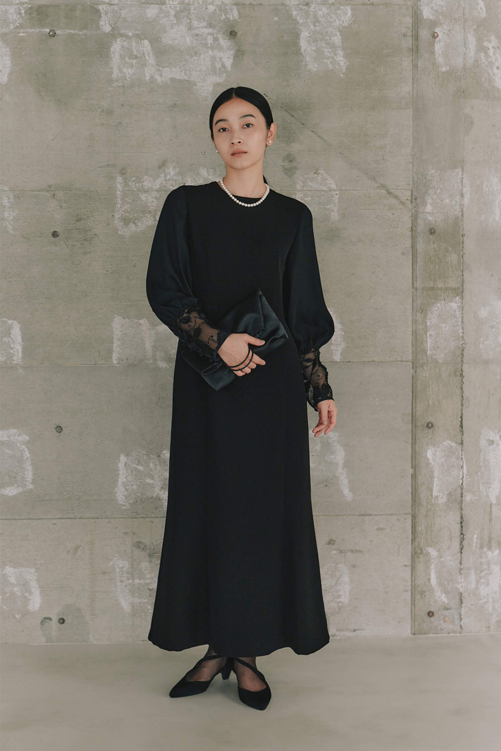 kaene公式オンラインストア エンブロイダリースリーブドレス / 100905