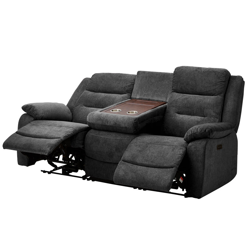 電動リクライニングソファー 電動ソファー 3人掛け ハイバック ヘッド