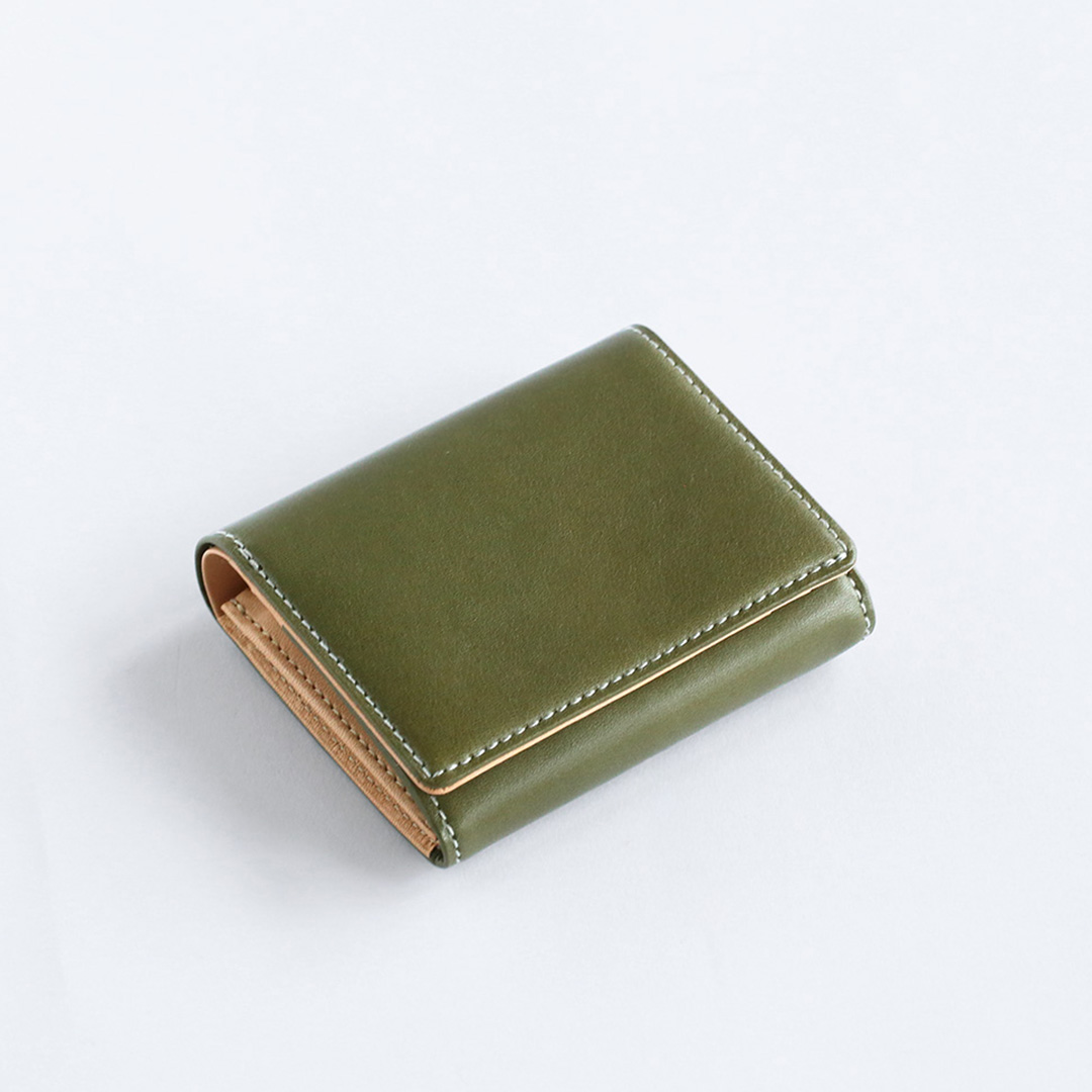 栃木レザー二つ折りミニ財布 | 香久山鞄