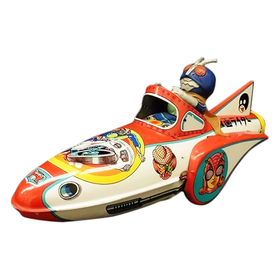 参考価格】アオシン ブリキ 仮面ライダー アマゾン号 エンジン音付