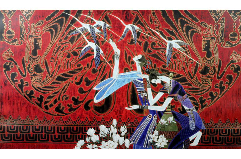 ティンシャオカン 丁紹光 コンテンプレーション 想い アートポスター