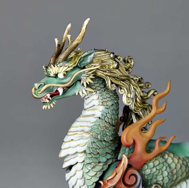 タケヤ式自在置物 KT-002 麒麟（きりん）着彩｜KTプロジェクト｜海洋堂