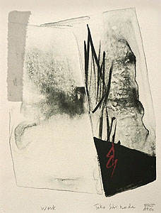 篠田桃紅 【Journey】 1982年 手彩色 リトグラフ 篠田桃紅 【Journey