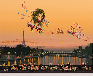 ヒロ・ヤマガタ「ラブレター」版画 56×71cm